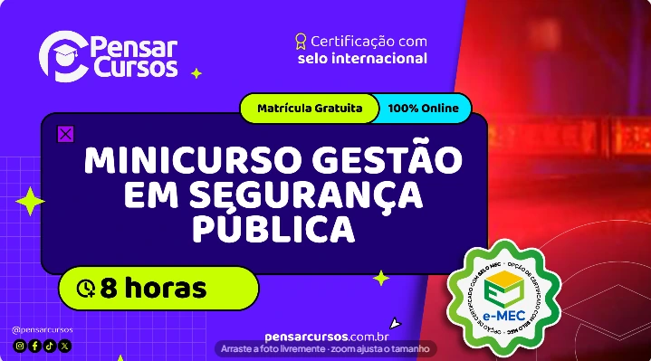 Minicurso Gestão em Segurança Pública