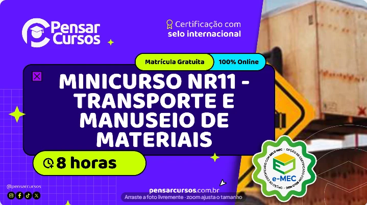 Minicurso NR11 - Transporte e Manuseio de materiais