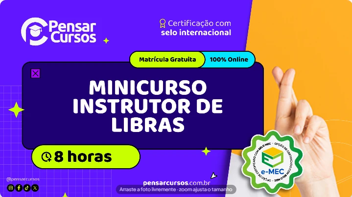Minicurso Instrutor de Libras