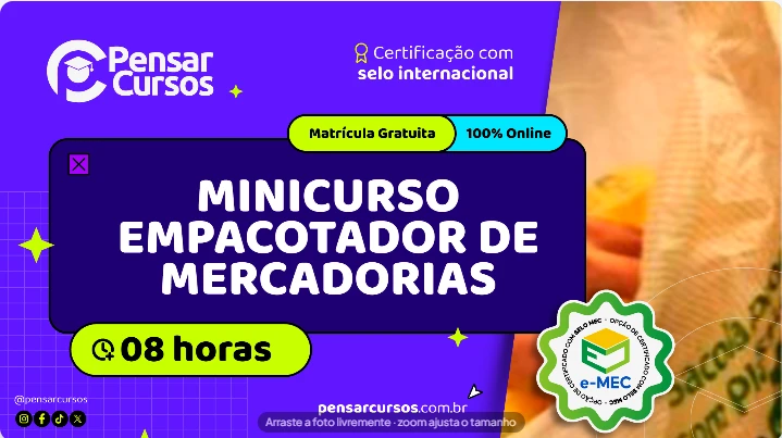 Minicurso Empacotador de Mercadorias
