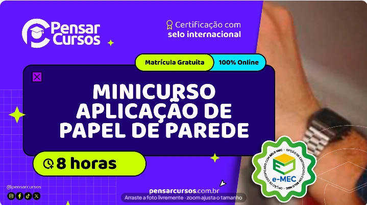 Minicurso Aplicação de Papel de Parede