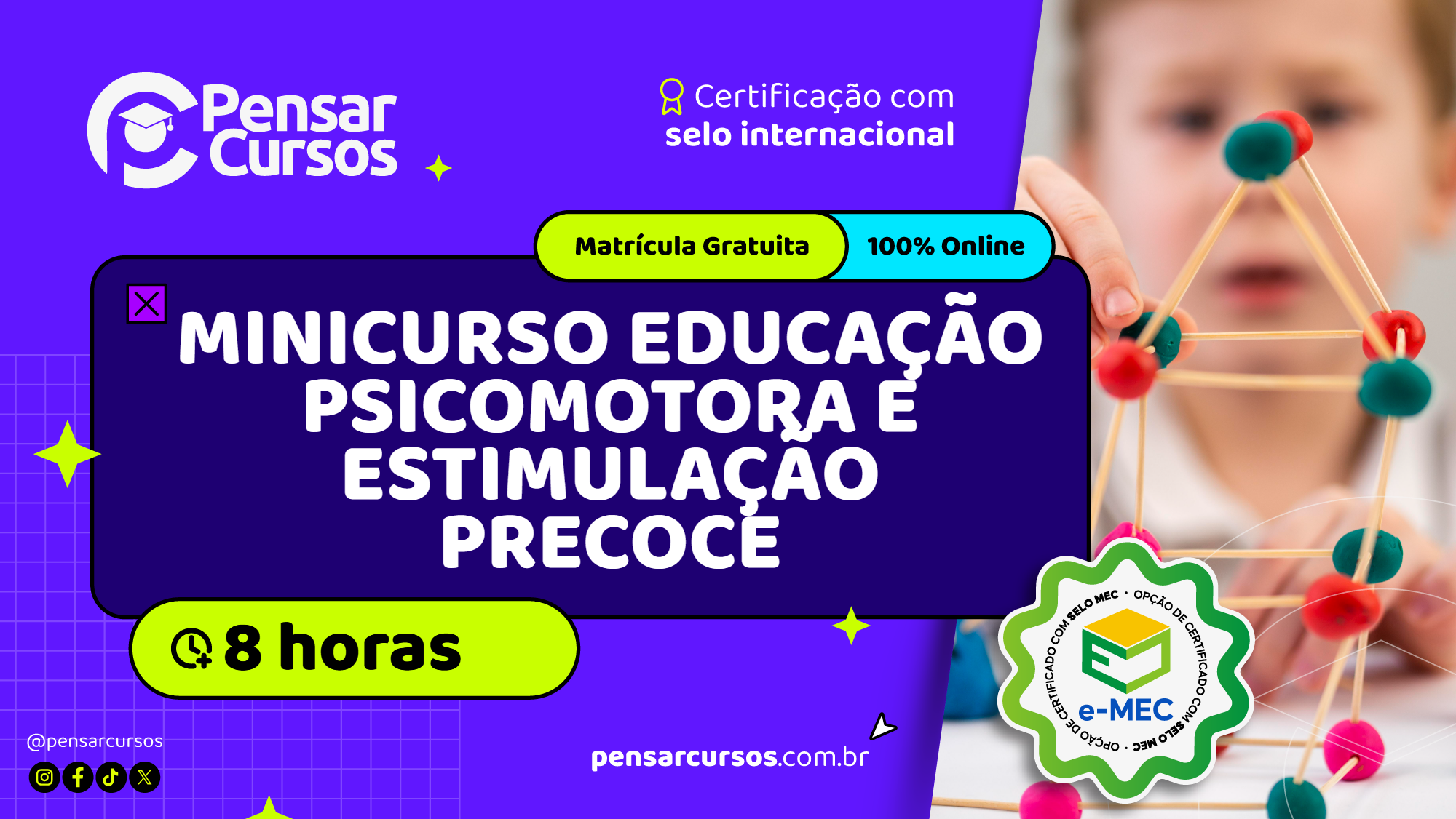 Minicurso Educação Psicomotora e Estimulação Precoce