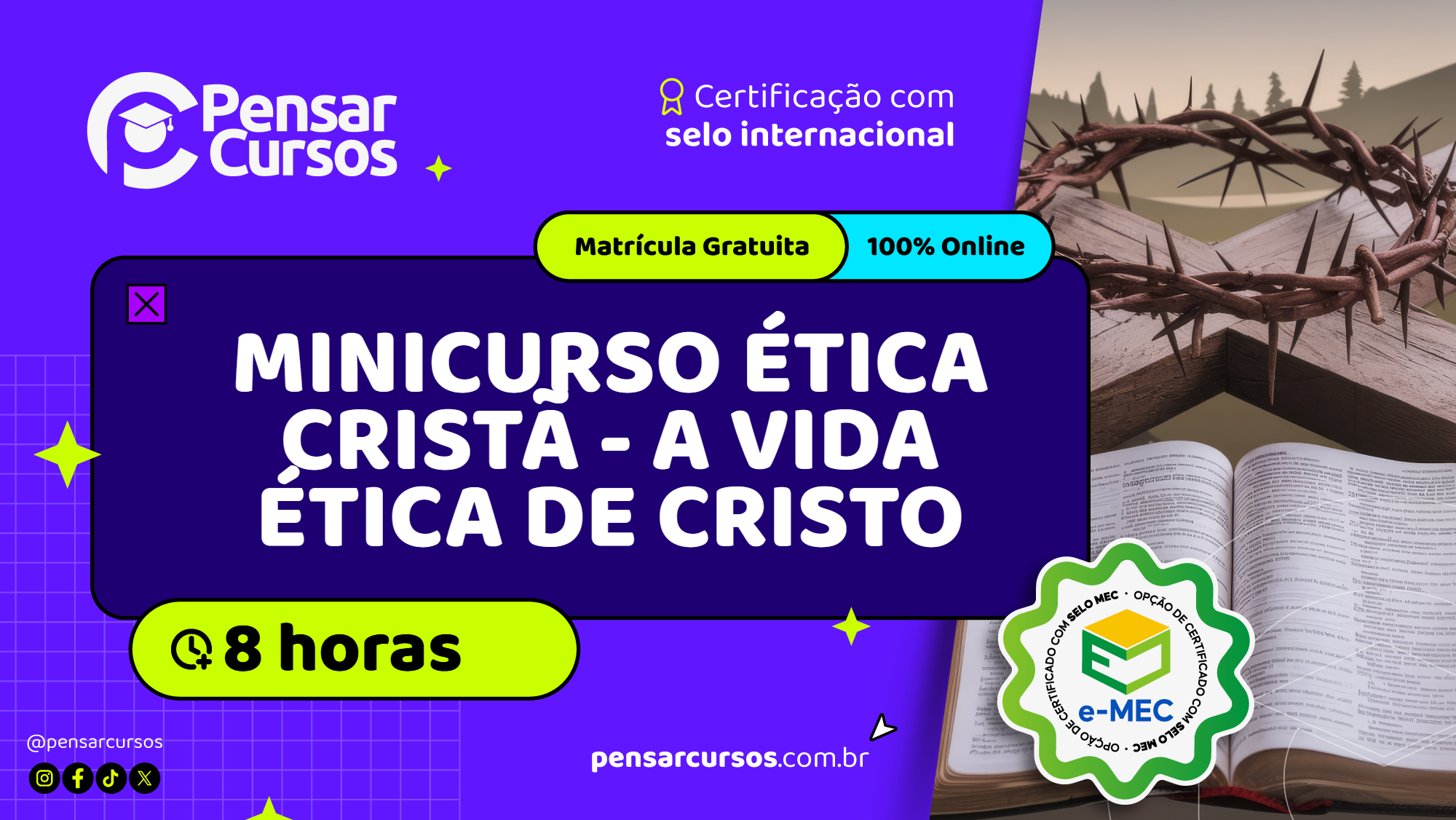 Minicurso Ética Cristã - A Vida Ética de Cristo