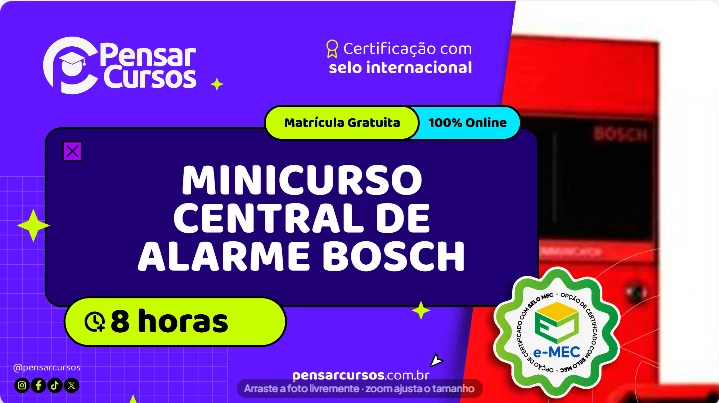 Minicurso Central de Alarme Bosch