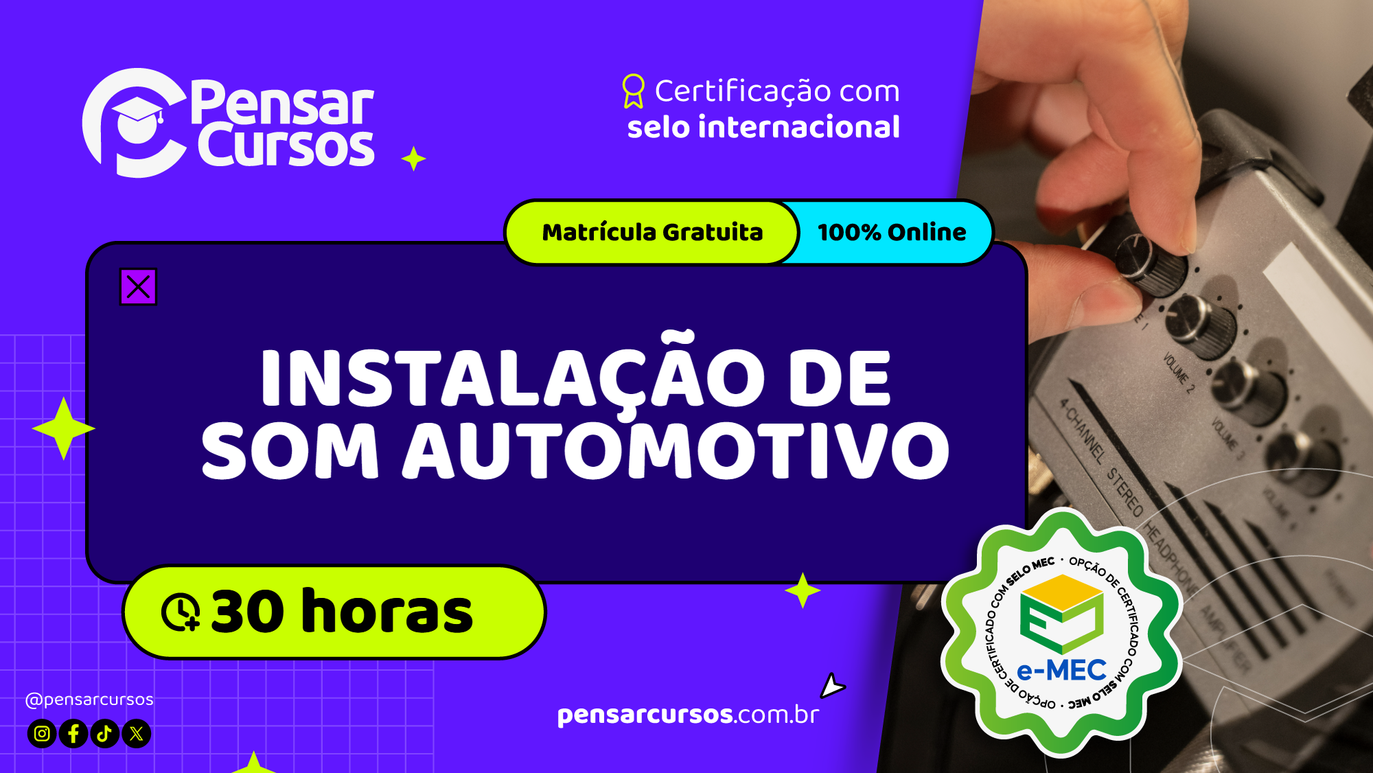 Instalação de Som Automotivo