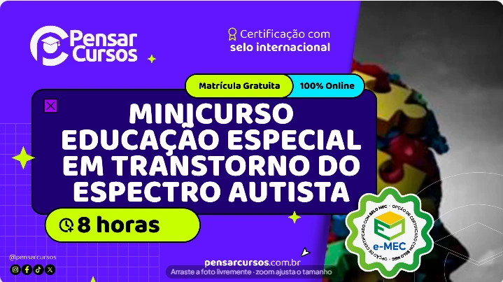 Minicurso Educação Especial em Transtorno do Espectro Autista