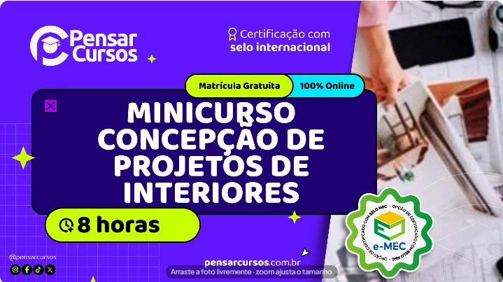 Minicurso Concepção de Projetos de Interiores