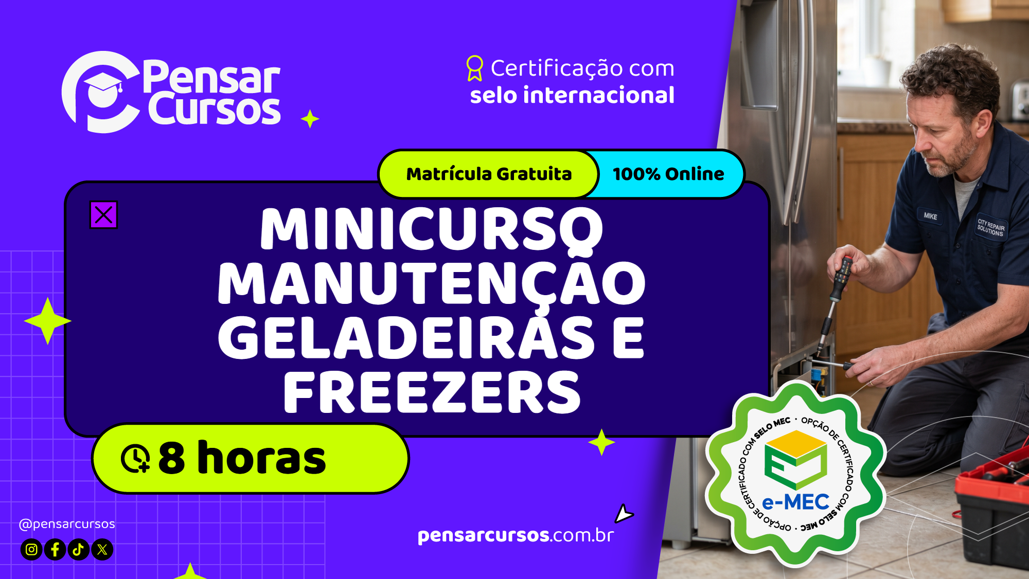 Minicurso Manutenção Geladeiras e Freezers