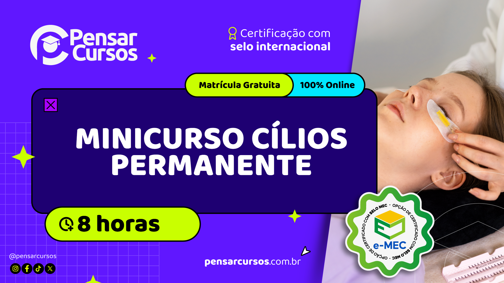 Minicurso Cílios Permanente