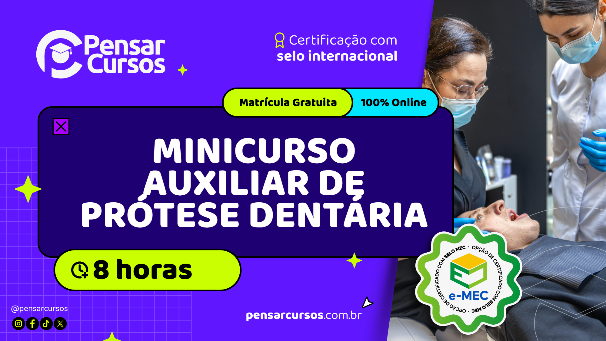 Minicurso Auxiliar de Prótese Dentária