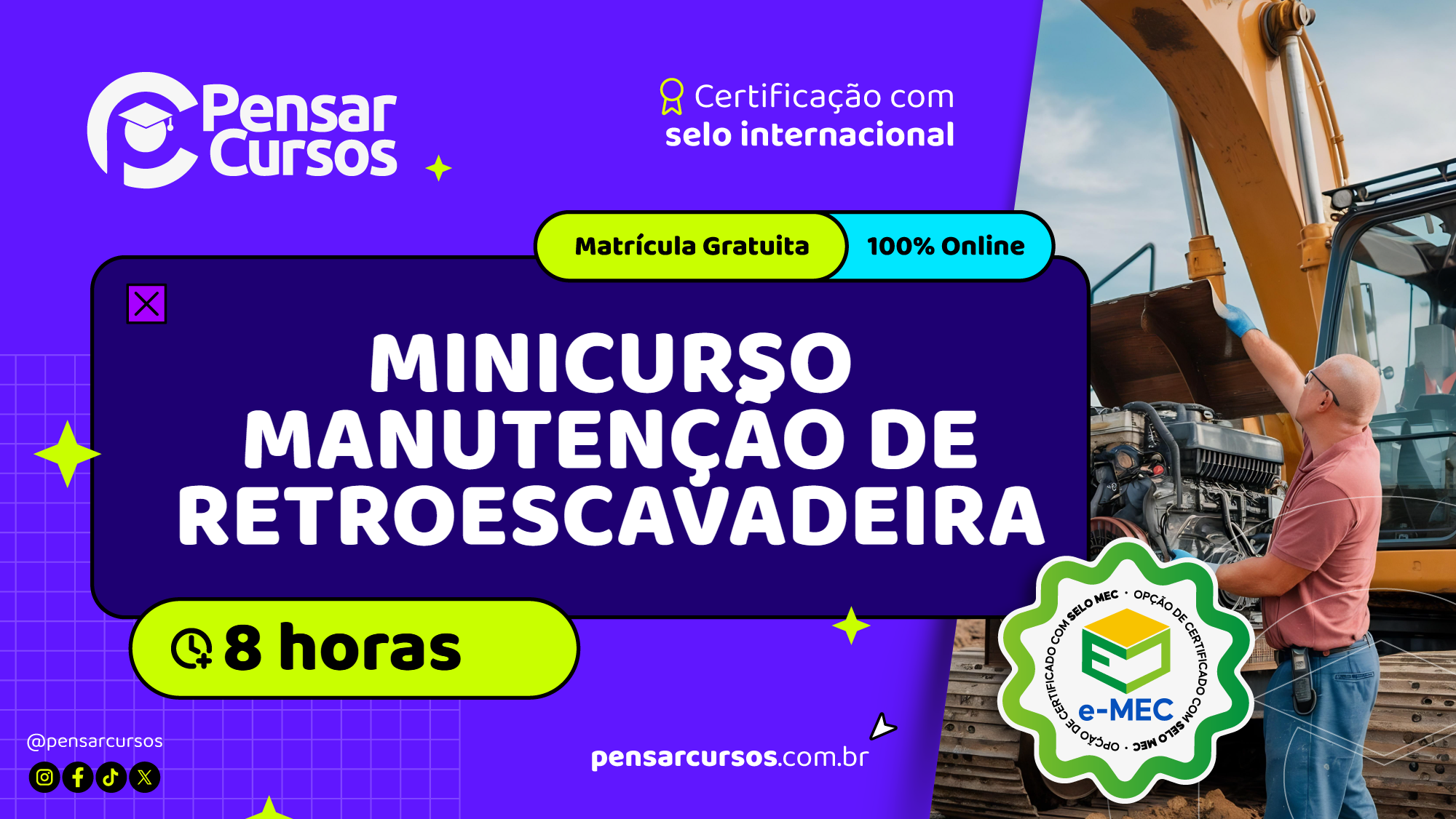Minicurso Manutenção de Retroescavadeira
