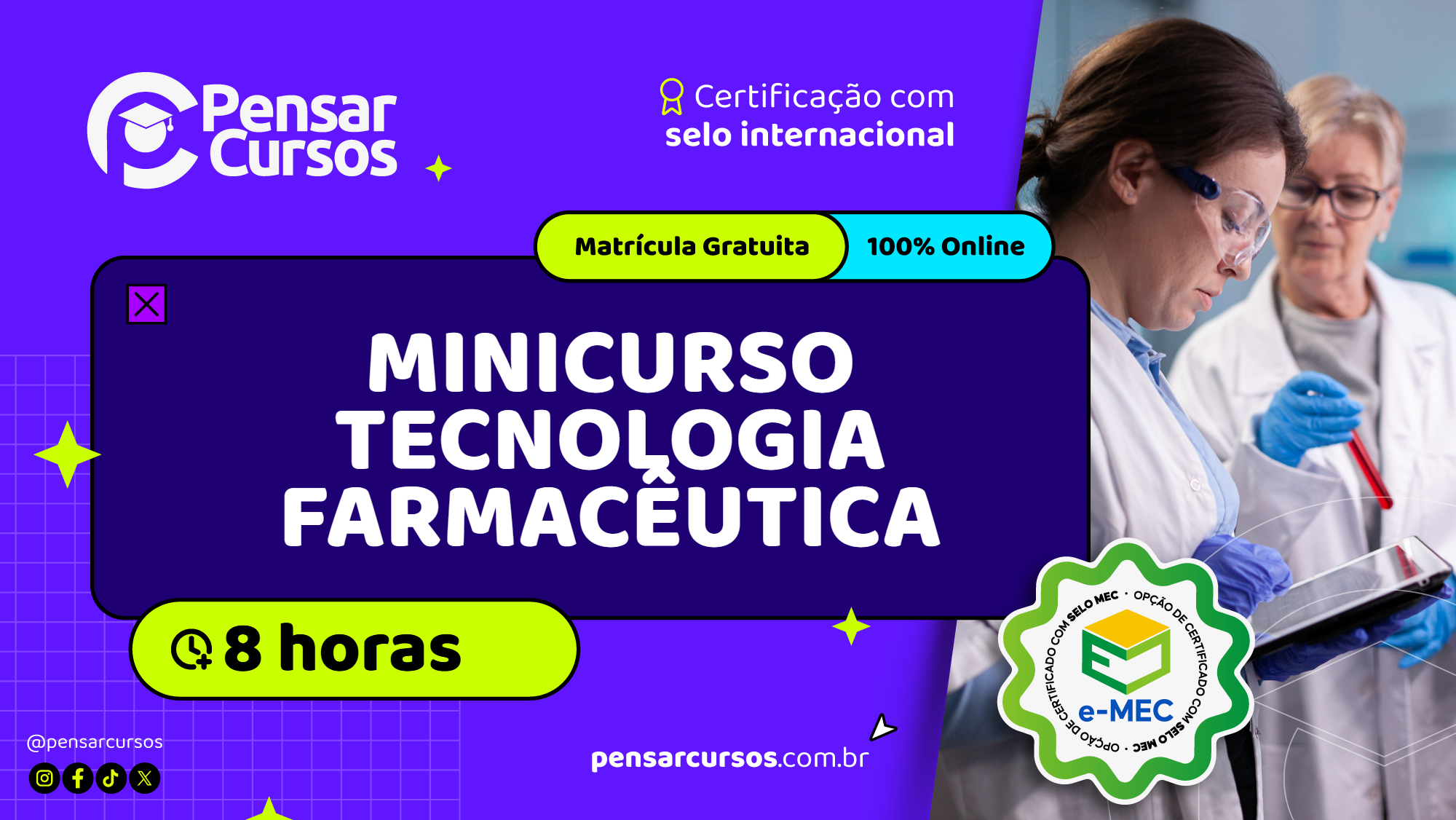 Minicurso Tecnologia Farmacêutica