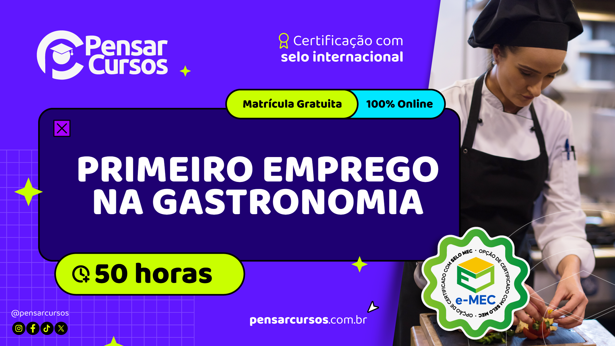 Primeiro Emprego na Gastronomia 