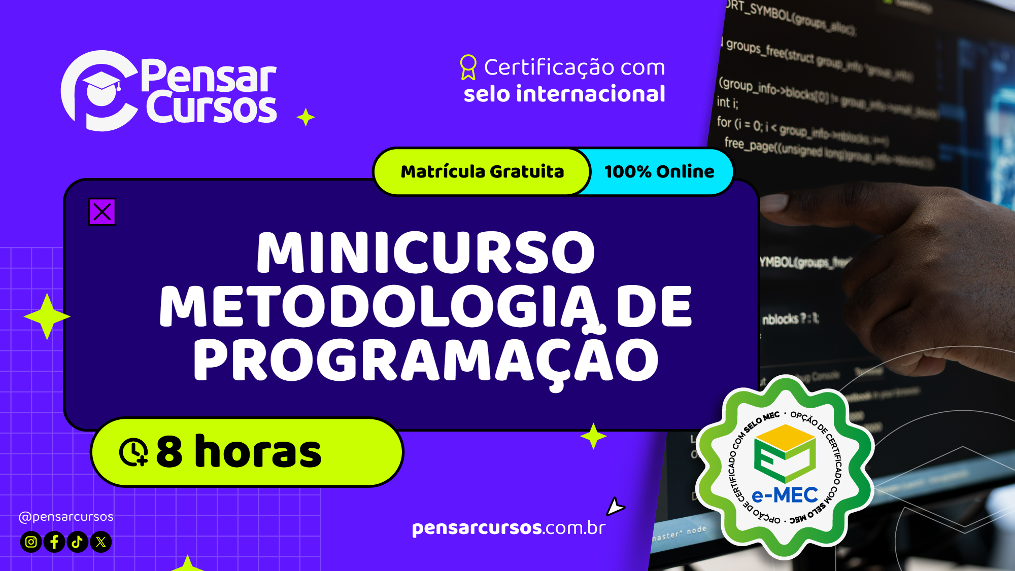 Minicurso Metodologia de Programação